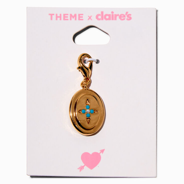 T H E M E x Claire&#39;s Turquoise Star Disc Charm,
