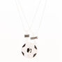 Best Friends Football Necklaces,