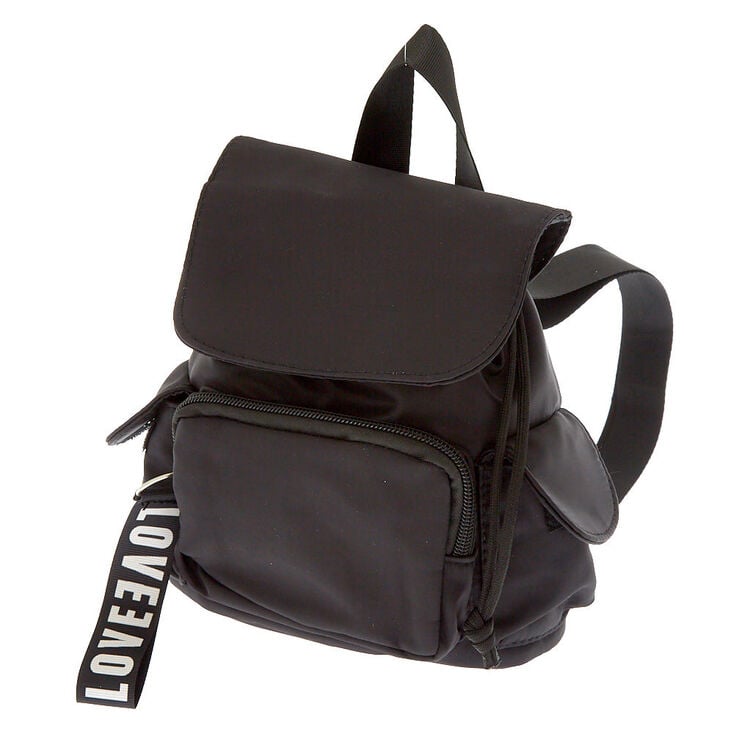 Nylon Mini Backpack - Black,