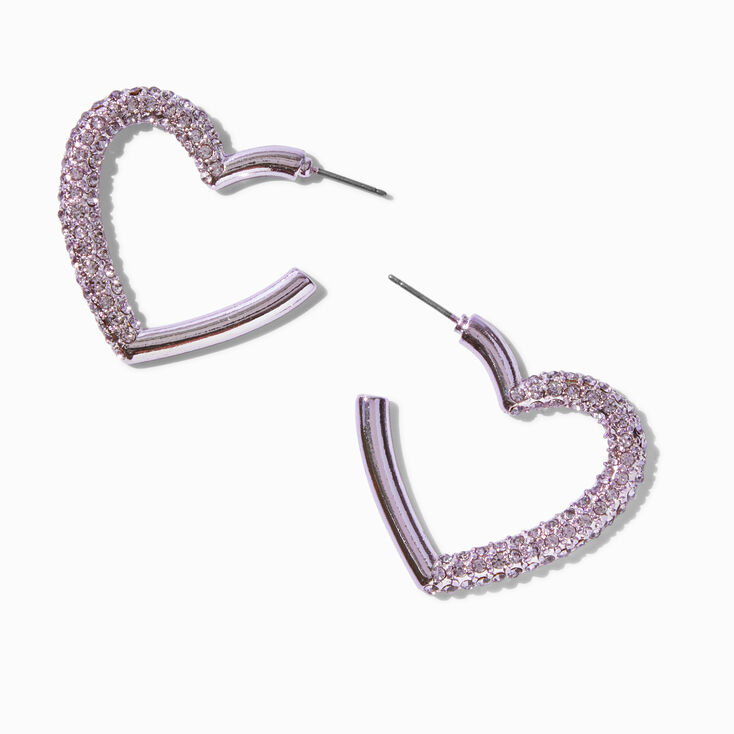 Cr&eacute;oles c&oelig;ur strass anodis&eacute;es violettes,