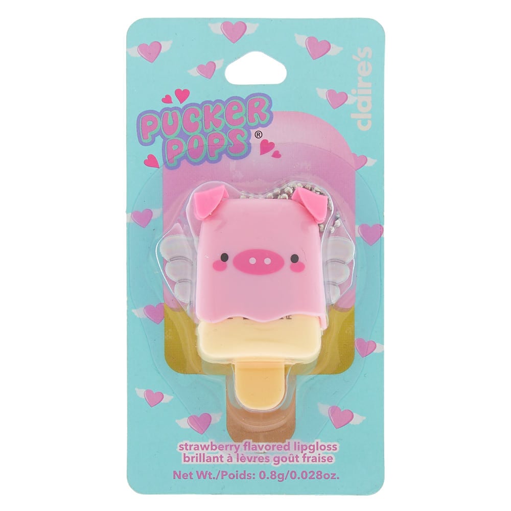 Pucker Pops Poppy the Pig Lip Gloss - Strawberry,