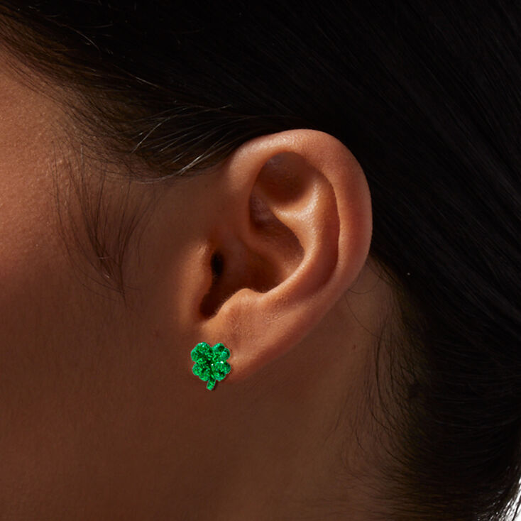 St. Patrick&#39;s Day Lucky Icons Stud Earring Set - 6 Pack,