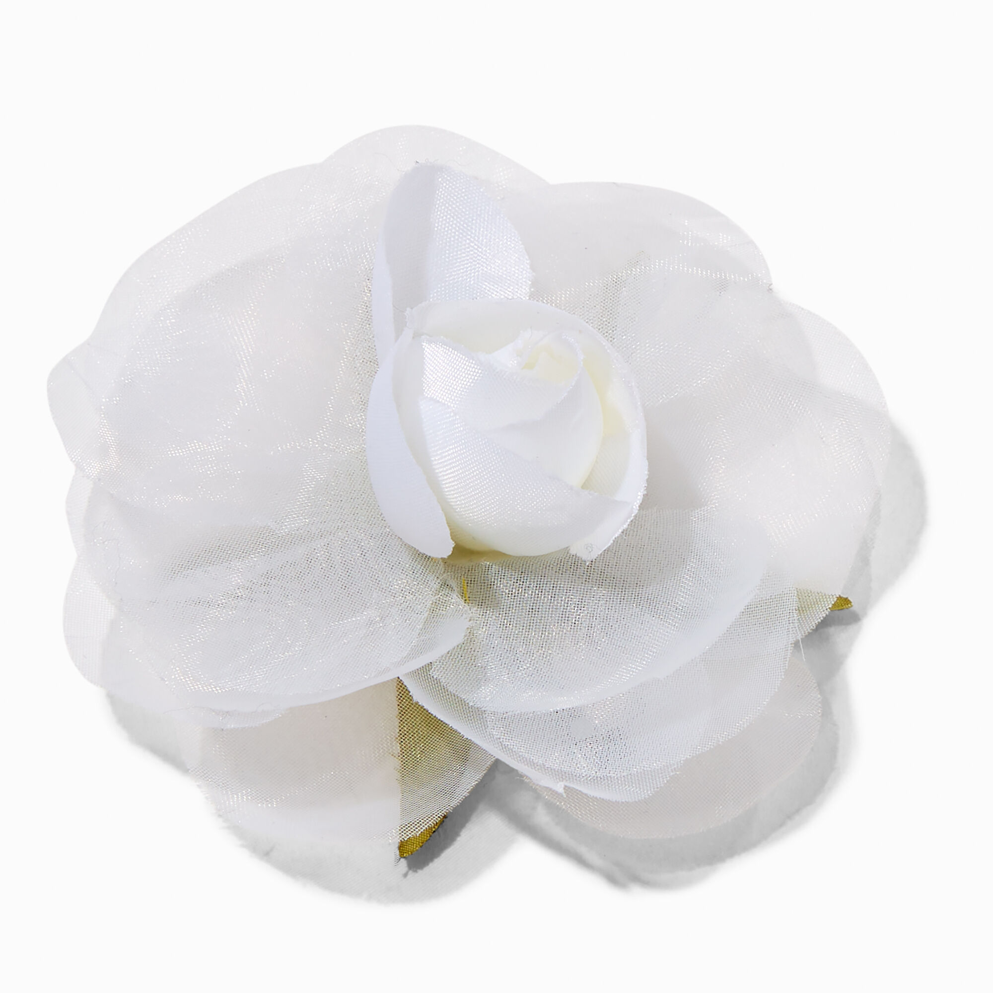 View Claires Rose Hair Clip White information