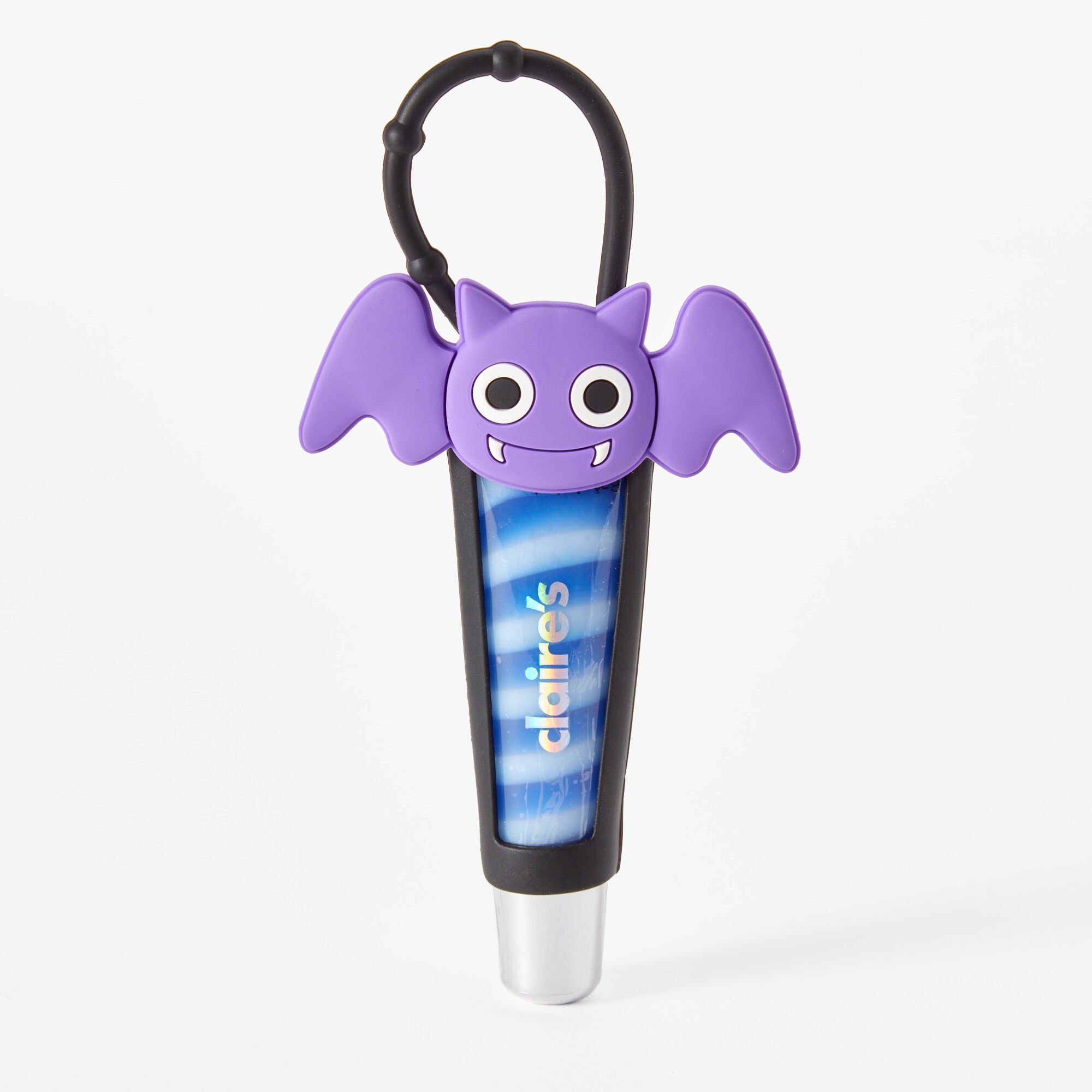 Halloween Purple Bat Silicone Lip Gloss Tube - Strawberry Cream,