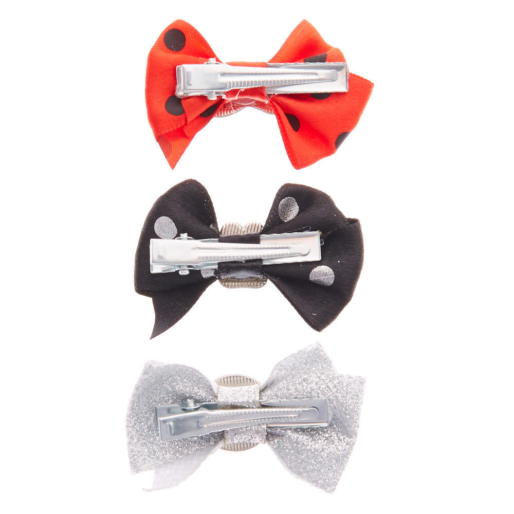 Miraculous™ Bow Charm Hair Clips,