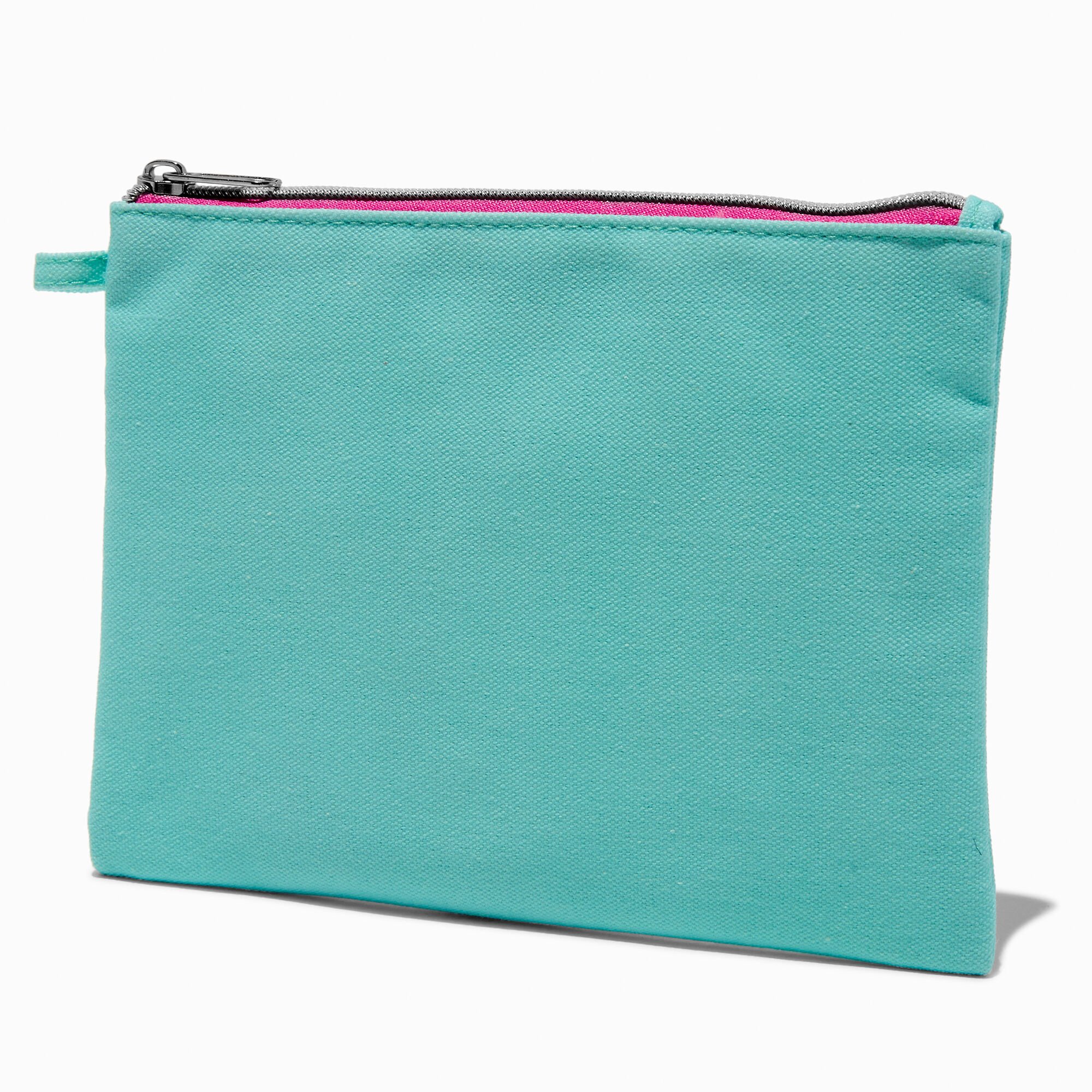 DIY Teal Nylon Pouch,