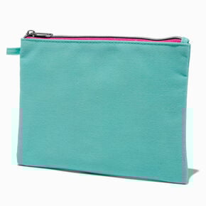 DIY Teal Nylon Pouch,