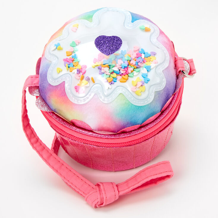 Claire&#39;s Club Cupcake Crossbody Bag - Pink,