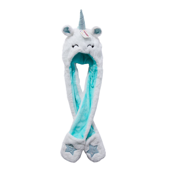 Blue Unicorn Glitter Hood,