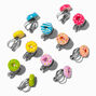 Frosted Donuts Clip-On Stud Earrings - 6 Pack,