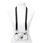 Black &amp; White Camera Silicone Phone Case with Lanyard - Fits iPhone XR,