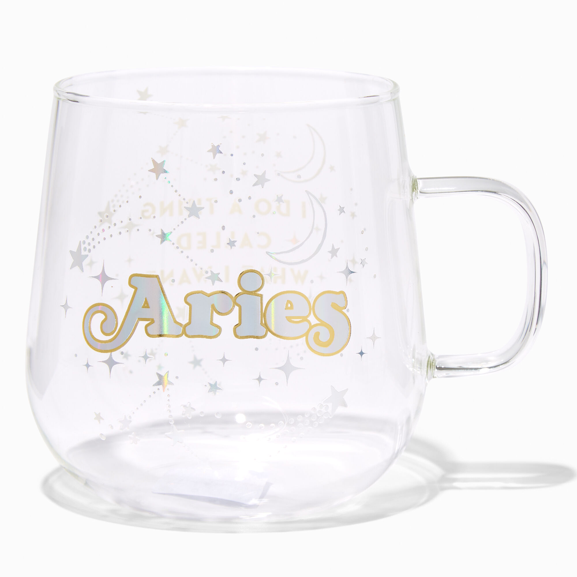 View Claires Zodiac Glass Mug Aries information