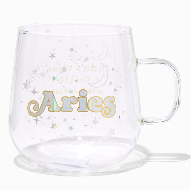 Zodiac Glass Mug - Aries,