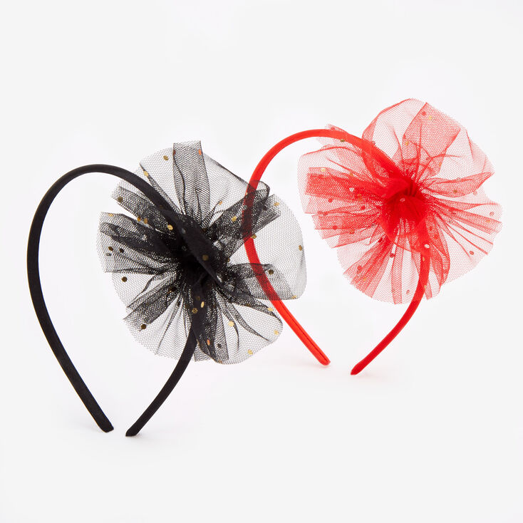 Claire&#39;s Club Holiday Tulle Headbands - 2 Pack,