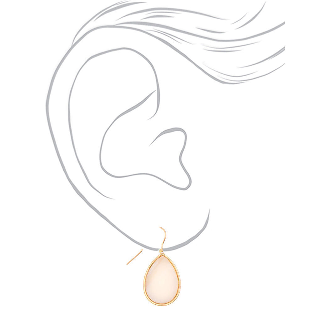 Gold Shell Teardrop Jewellery Set - White, 2 Pack,