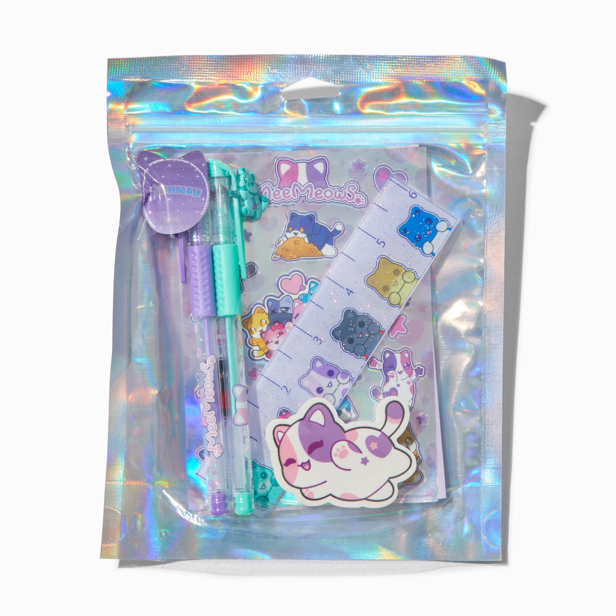 Aphmau™ And Friends Claire's Exclusive Holographic Cat Stationery Set,