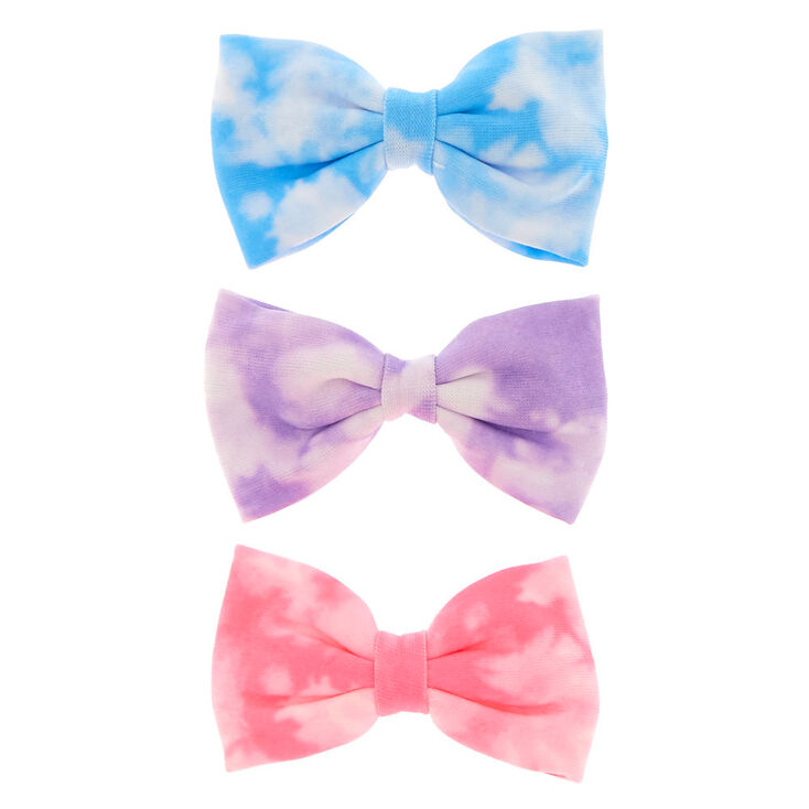 Tie Dye Pastel Mini Hair Bow Clips Claire S Us Tie Dye Pastel Mini Hair Bow Clips