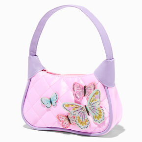 Claire&#39;s Club Lilac Butterfly Patch Handbag,