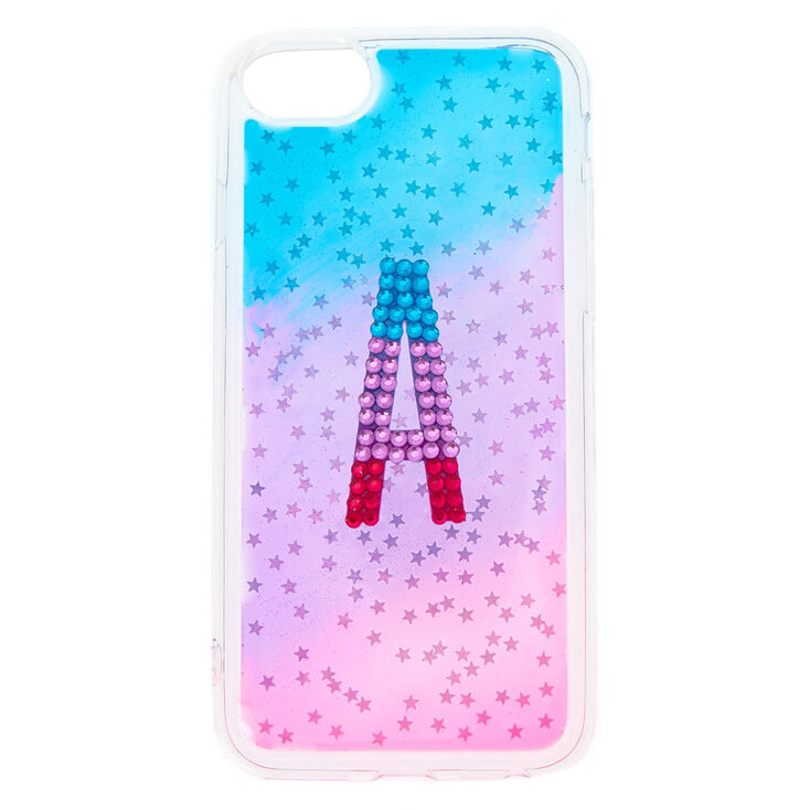 Coque de portable &eacute;toile initiale A effet d&eacute;grad&eacute; - Compatible avec iPhone 6/7/8,