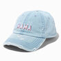&quot;MAMA&quot; Distressed Denim Baseball Cap,