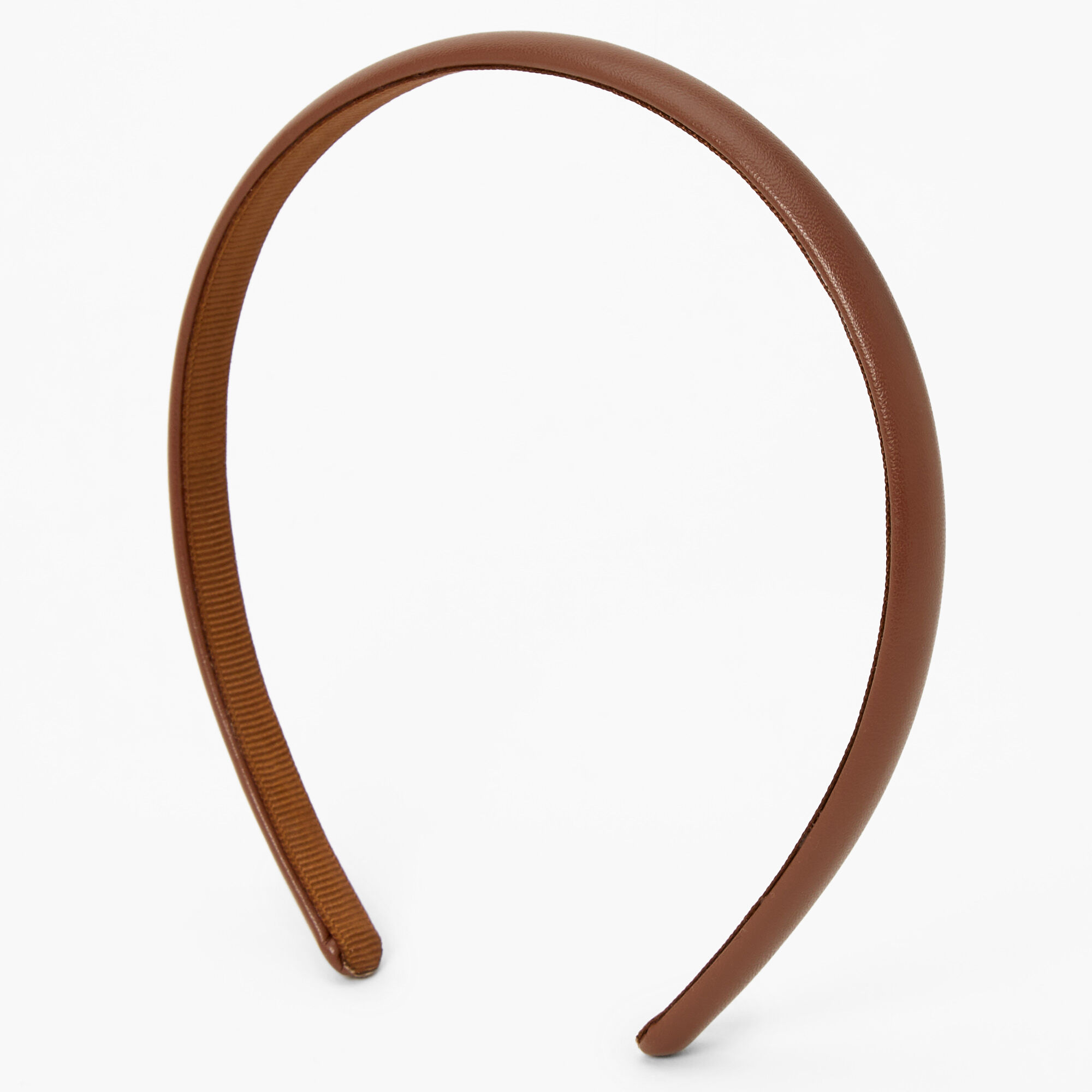 Claire's Serre-tête fin en PU - Marron