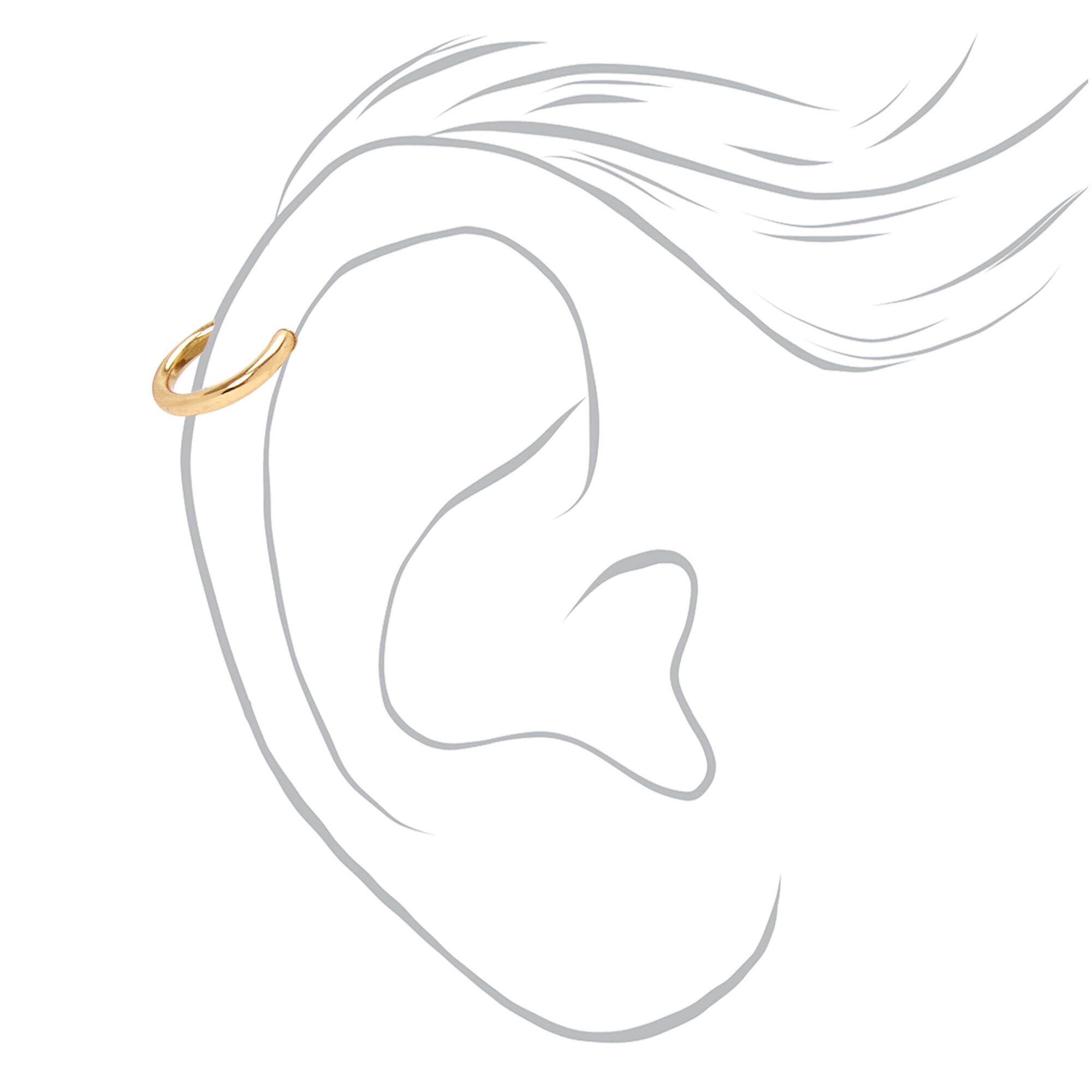  Mixed Metal Peace, Rainbow Stud & Hoop Magnetic Earrings - 6 Pack,