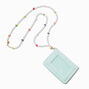 Mushroom Emblem Wallet With Beaded Lanyard,