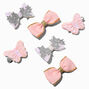 Claire&#39;s Club Glitter Bow &amp; Butterfly Hair Clips - 6 Pack,