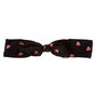 Sweet Hearts Knotted Bow Headwrap - Black,