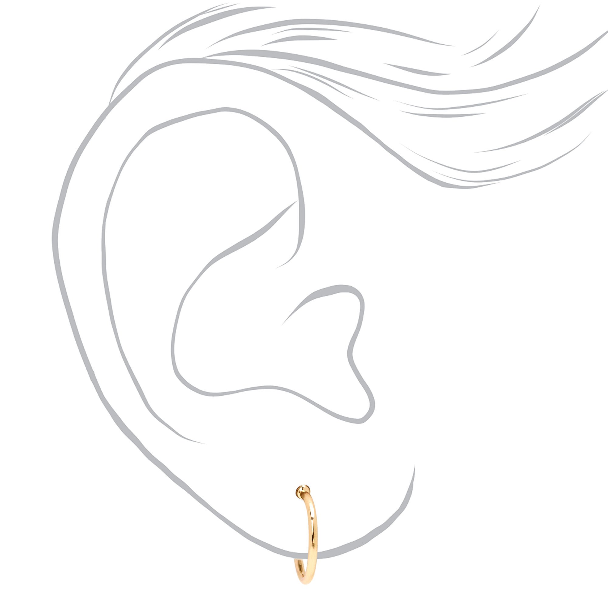 Mixed Metal Flower Butterfly Earrings - 9 Pack