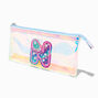 Holographic Initial Pencil Case - N,