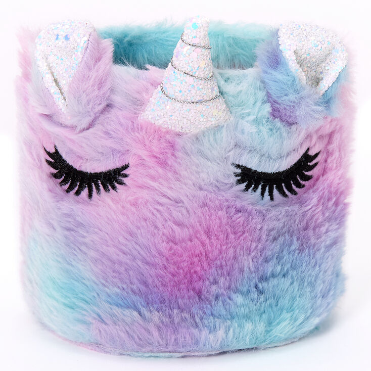 Claire's Panier aimanté pour casier licorne en peluche pastel