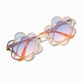 Metal Flower Sunglasses,