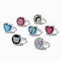 Claire&#39;s Club 7 Day Starry Stick On Earrings &amp; Ring Set - 7 Pack,