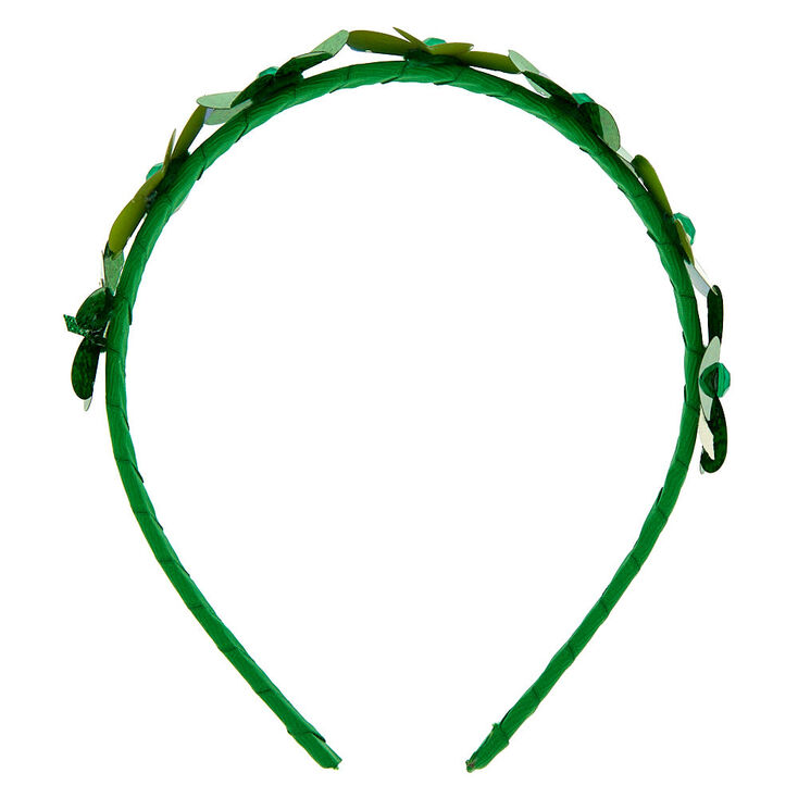 Sequin Shamrock Headband - Green,
