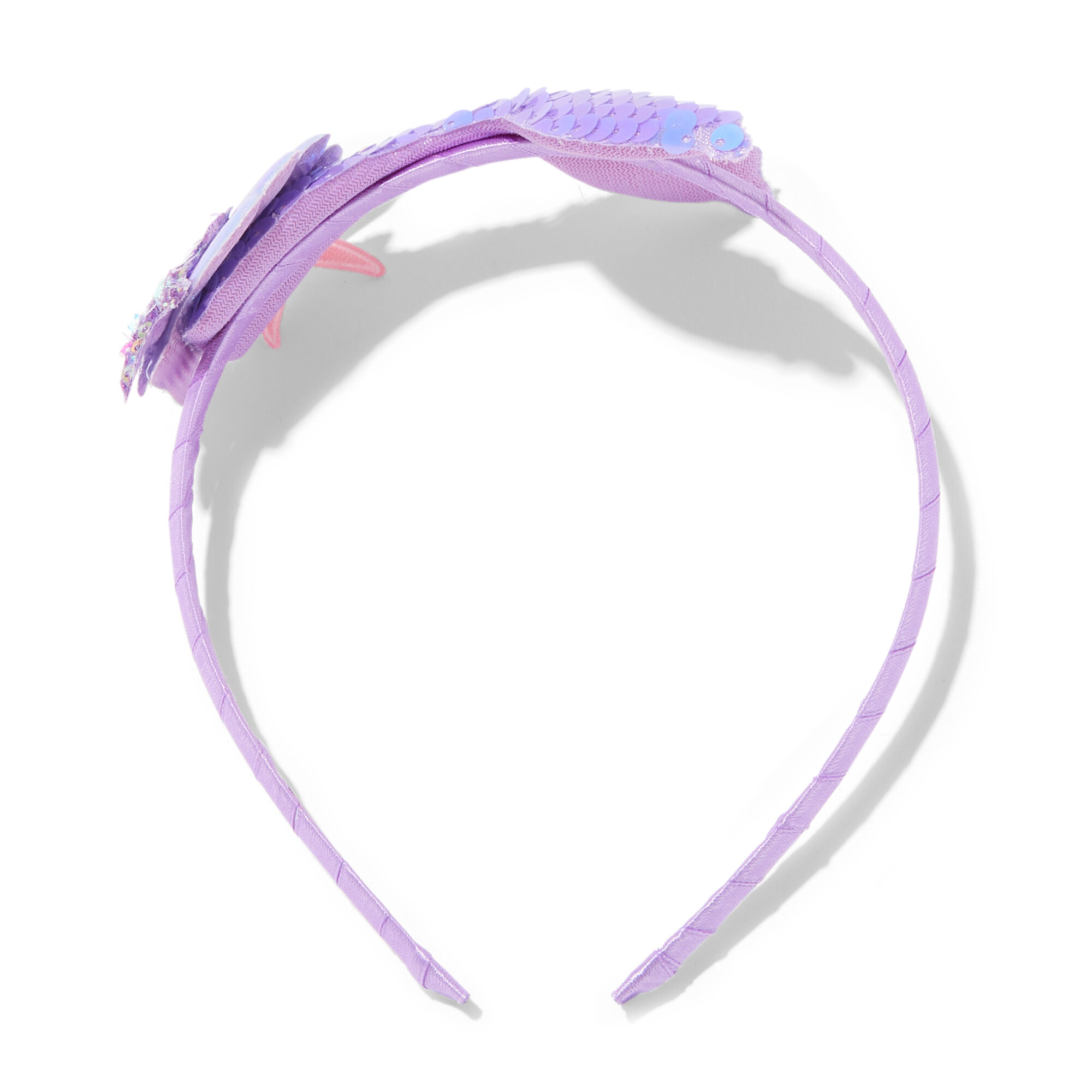 View Claires Club Sequin Mermaid Headband Purple information