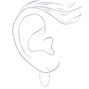 Silver-tone 40mm Clip-On Hoop Earrings,