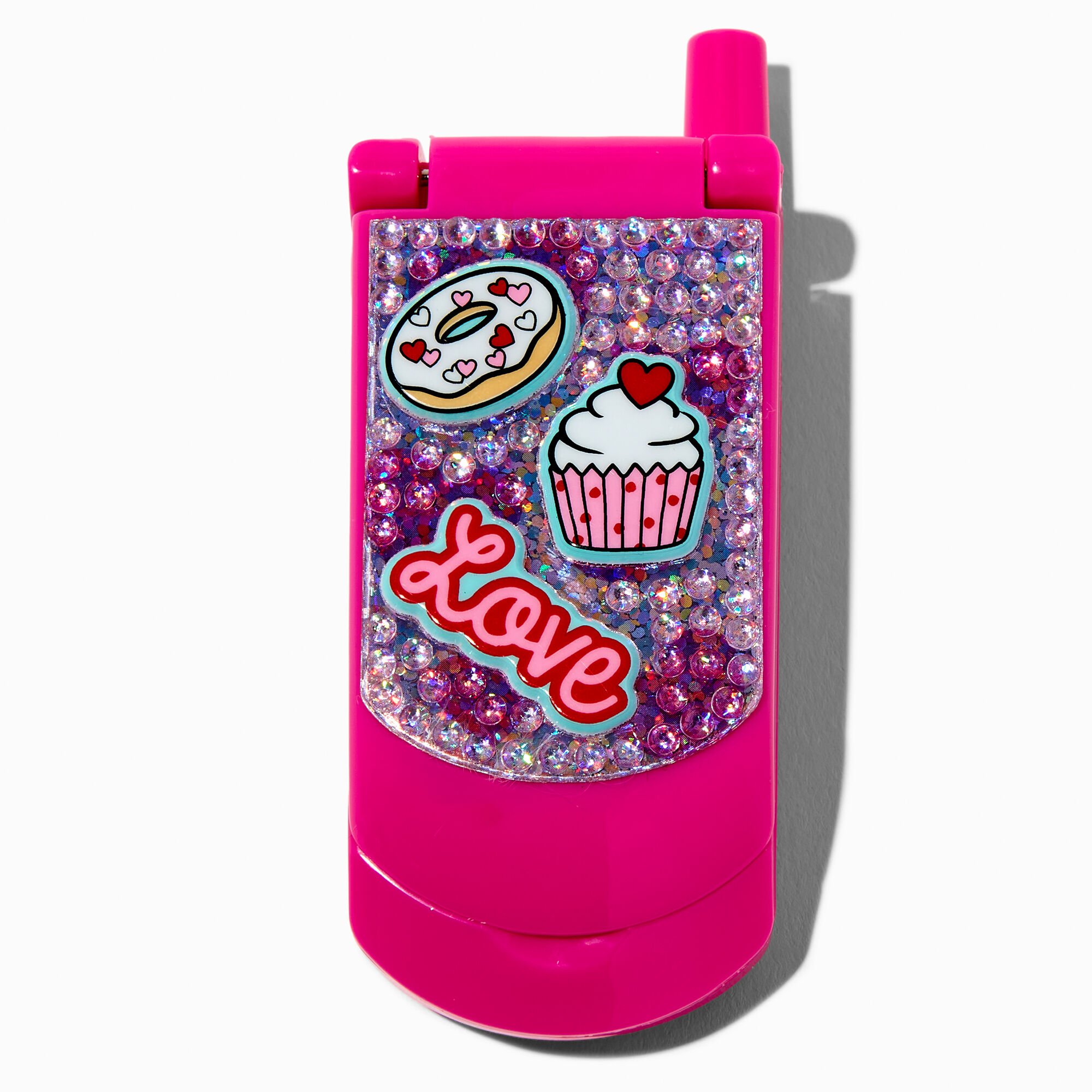 Claire's Club Sweets Bling Flip Phone Lip Gloss,