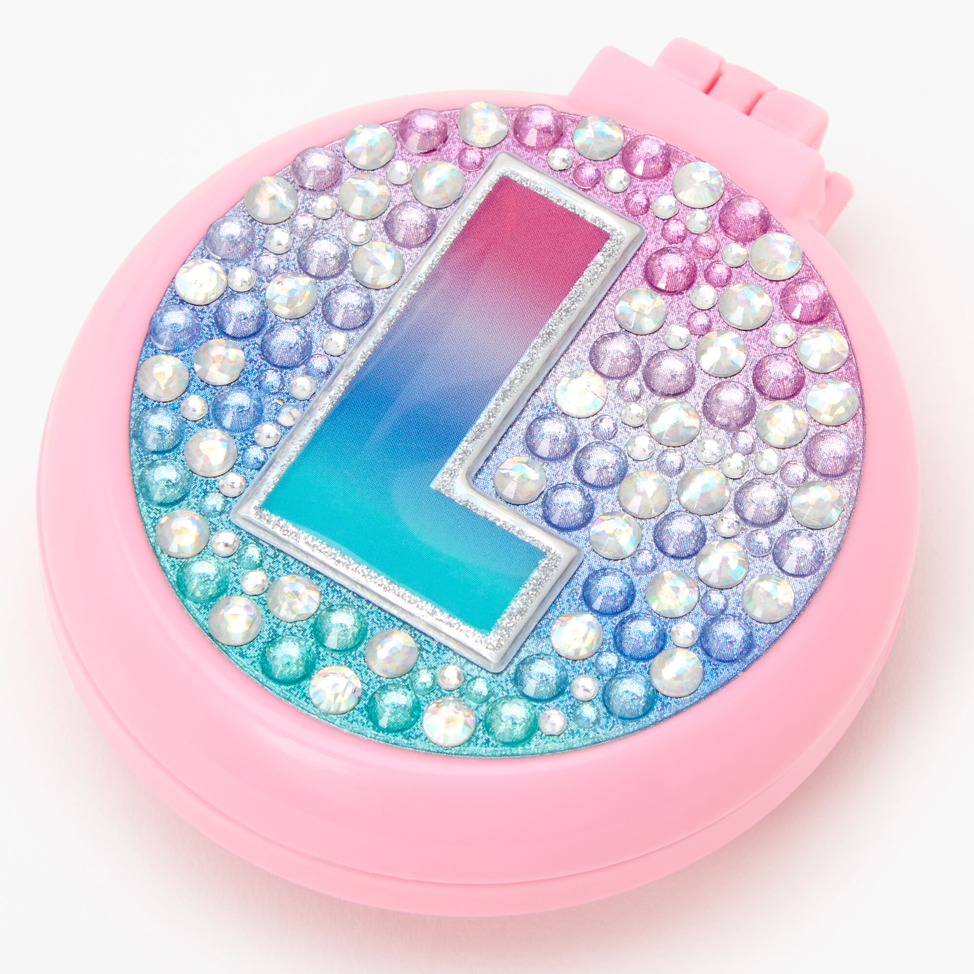 Initial Pop-Up Hair Brush - Pink, L,