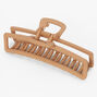 Taupe Large Rectangle Hair Claw,