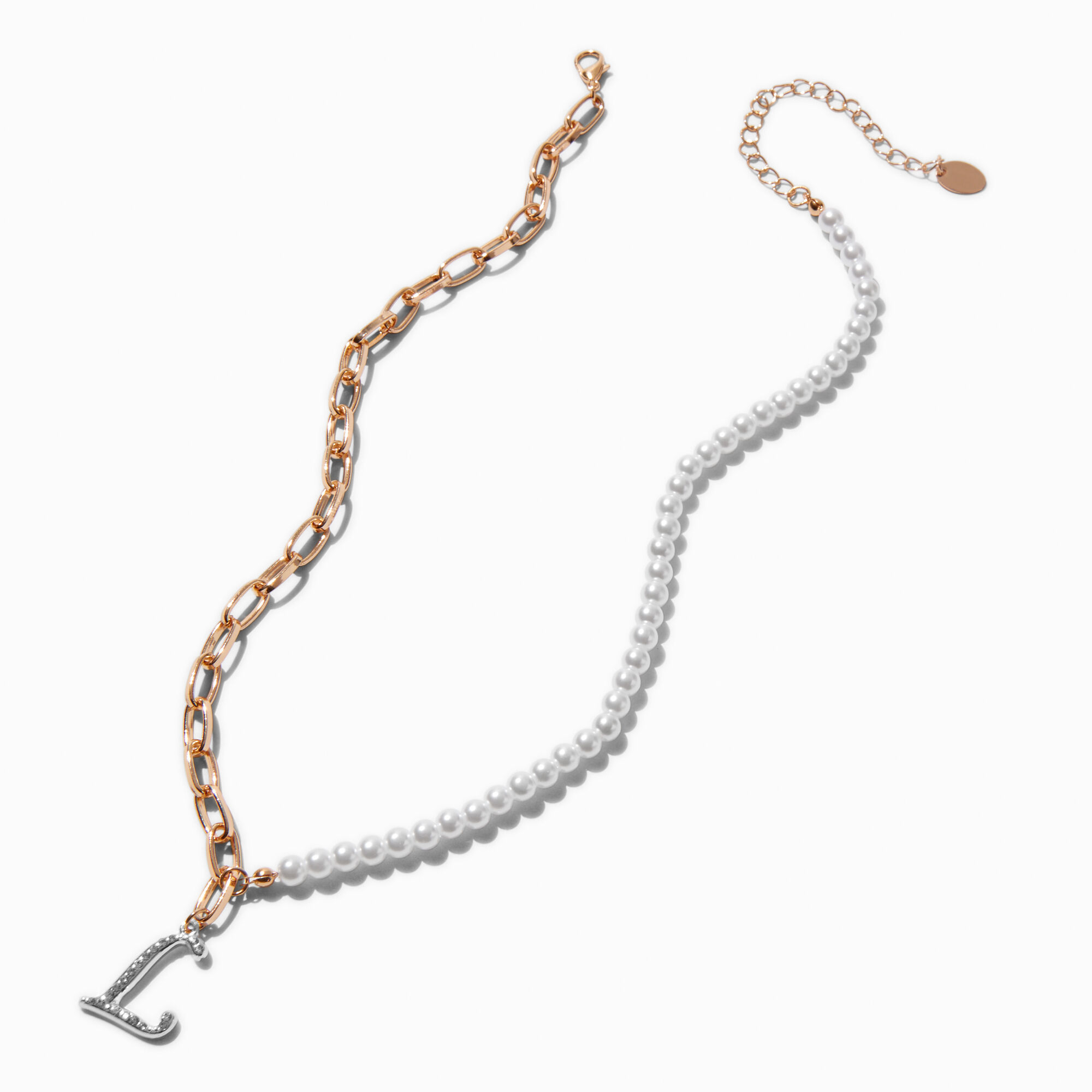 Claire's sales initial necklace