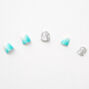 Faux ongles autocollants carr&eacute;s avec d&eacute;grad&eacute; bleu pastel Claire&#39;s&nbsp;Club &#40;lot de 10&#41;,