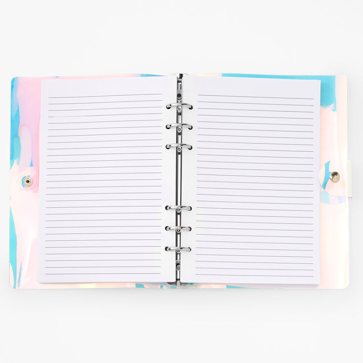 Pink Heart Drip Design Spiral Notebook,