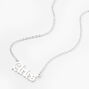 Silver-tone Gothic Zodiac Pendant Necklace - Aries,