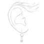 Silver 1&quot; Measuring Spoons Drop Earrings,