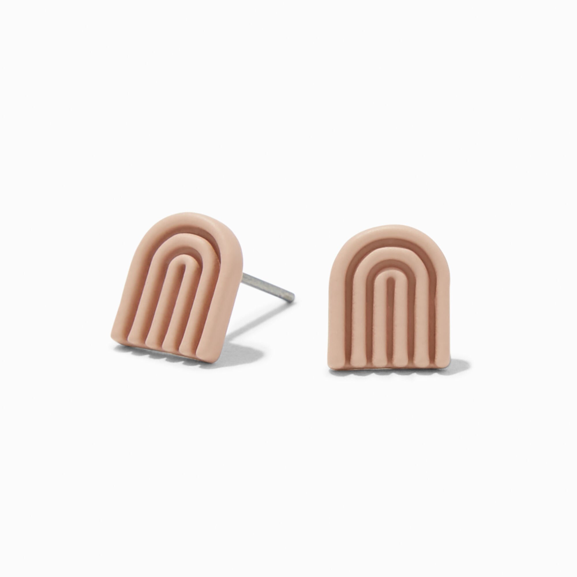 View Claires Tain Rainbow Stud Earrings Gold information