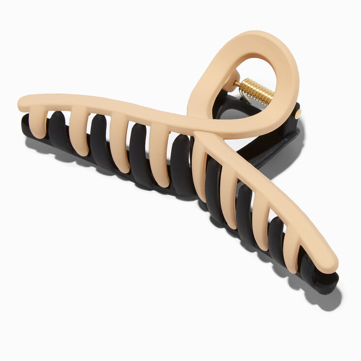 Black & Brown Two-Tone Loop Hair Claw | Claire's