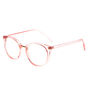 Round Clear Lens Frames - Pink,
