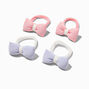 Claire&#39;s Club Pastel Puffy Bow Hair Ties - 4 Pack,
