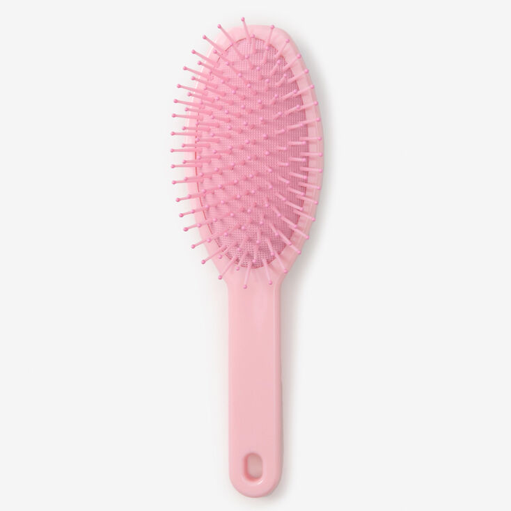 Heart Bling Paddle Hair Brush - Purple,